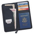 Bonded Leather Zippered Travel Wallet